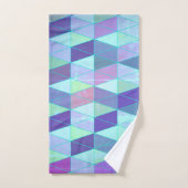 三角形への立方体の幾何学的パターン バスタオルセット (ハンドタオル)