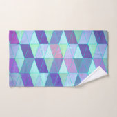 三角形への立方体の幾何学的パターン バスタオルセット (ハンドタオル)