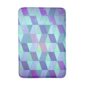 三角形への立方体の幾何学的パターン バスマット (正面縦)