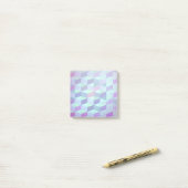 三角形への立方体の幾何学的パターン ポストイット (デスク上)