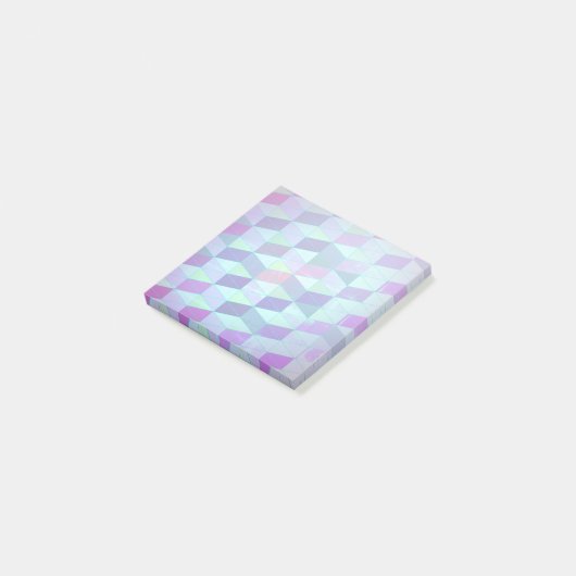 三角形への立方体の幾何学的パターン ポストイット (アングル)