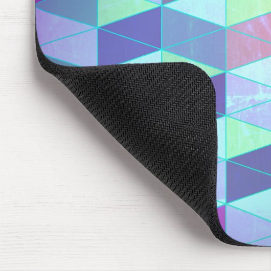 三角形への立方体の幾何学的パターン マウスパッド (コーナー)