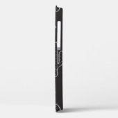三角形を使用したシームレスな手描きダクタスパターン Case-Mate iPhoneケース (裏面 / 左)