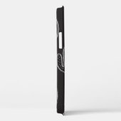 三角形を使用したシームレスな手描きダクタスパターン Case-Mate iPhoneケース (裏面 / 右)