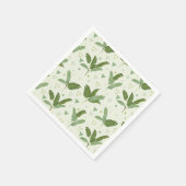 三角形を持つバナナリーフ スタンダードカクテルナプキン (角)