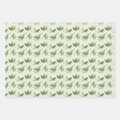 三角形を持つバナナリーフ ラッピングペーパーシート (正面)