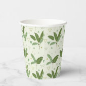 三角形を持つバナナリーフ 紙コップ (右)