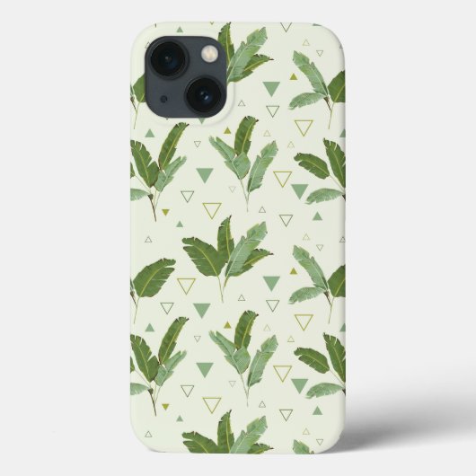 三角形を持つバナナリーフ Case-Mate iPhoneケース (裏面)