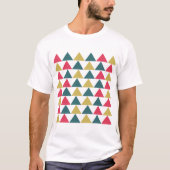 三角形カラフル三角形パターン Tシャツ (正面)
