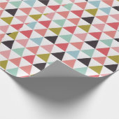 三角形カラフル幾何鮮やかコンテンポラリー ラッピングペーパー (角)