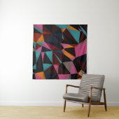 三角形カラフル抽象芸術ジオメトリ背景。 タペストリー (インサイチュ(横))