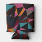 三角形カラフル抽象芸術ジオメトリ背景。 缶クーラー (裏面)