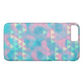三角形カラフル曇り青いケース – メイトiPhone Ca Case-Mate iPhoneケース (裏面(横))