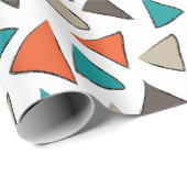 三角形カラフル誕生日 ラッピングペーパー (ロールコーナー)