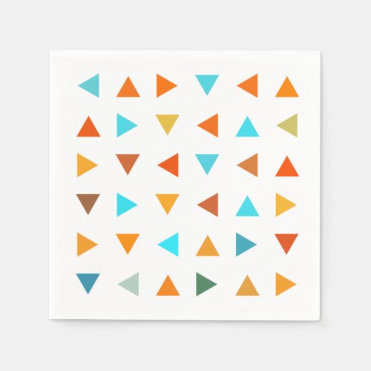 三角形カラフル スタンダードカクテルナプキン (正面)