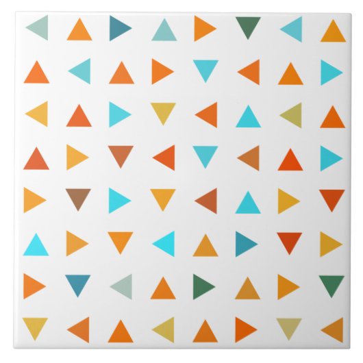 三角形カラフル タイル (正面)