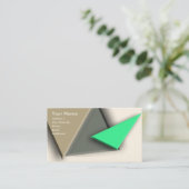 三角形カード 名刺 (スタンド正面)