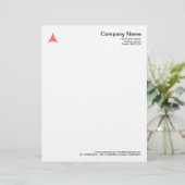 三角形カーブ – 熱帯ピンク レターヘッド (スタンド正面)