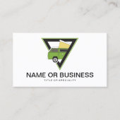 三角形クラシックグリーンキャンパーバン 名刺 (正面)