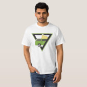 三角形クラシックグリーンキャンパーバン Tシャツ (正面フル)