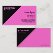 三角形コーナー – ピンク(FF66CC) 名刺 (正面/裏面)