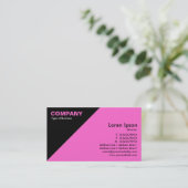 三角形コーナー – ピンク(FF66CC) 名刺 (スタンド正面)