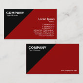 三角形コーナー – マルーン(990000) 名刺 (正面/裏面)