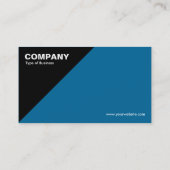 三角形コーナー – 青(006699) 名刺 (裏面)