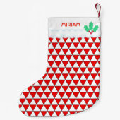 三角形シェイプパターン スモールクリスマスストッキング (裏面)