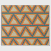 三角形ジオメトリックカラフルス ラッピングペーパー (フラット)