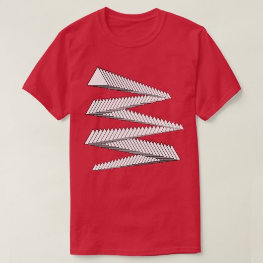 三角形ジオメトリデザイン Tシャツ (デザイン正面)