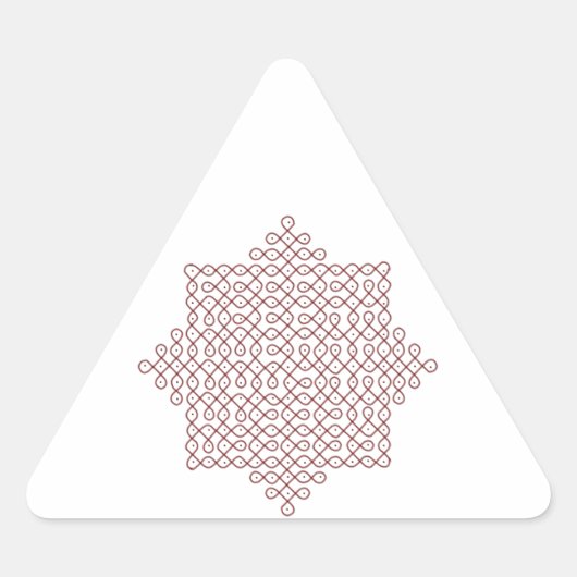 三角形ステッカー – コラムアート1 三角形シール (正面)