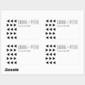 三角形ステッモダンクパーソナライズされたカー 長方形シール (シート)