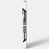 三角形ストライプの2 (白黒) Case-Mate iPhoneケース (裏面 / 左)