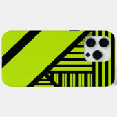 三角形ストライプの – ライムグリーン Case-Mate iPhoneケース (裏面 (横))