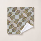 三角形チェーン バスタオルセット (ウォッシュタオル)