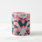 三角形パタカラフルーン – モダンレトロコンボマグカップ マグカップ (中央)