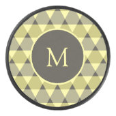 三角形パターン アイスホッケーパック (正面)