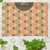 三角形パターン キッチンタオル (折り畳み)