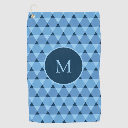 三角形パターン ゴルフタオル (正面)