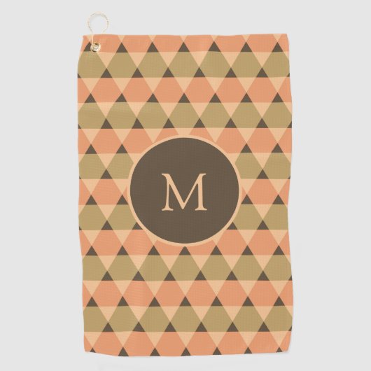 三角形パターン ゴルフタオル (正面)