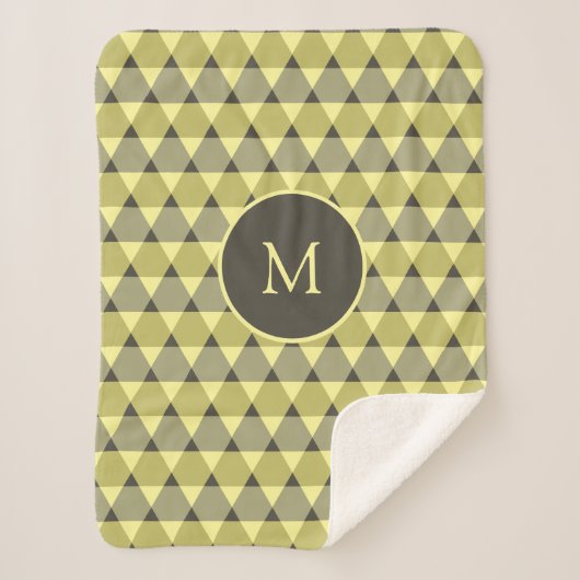 三角形パターン シェルパブランケット (正面)