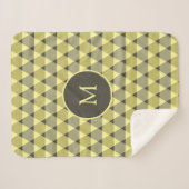 三角形パターン シェルパブランケット (正面(横))