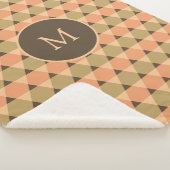 三角形パターン シェルパブランケット (3/4)