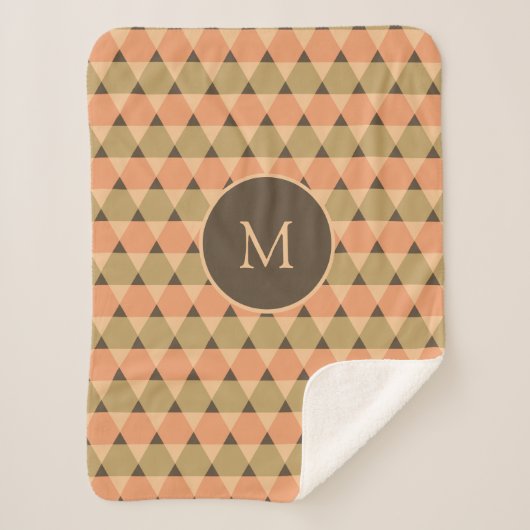 三角形パターン シェルパブランケット (正面)