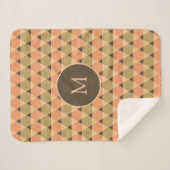 三角形パターン シェルパブランケット (正面(横))