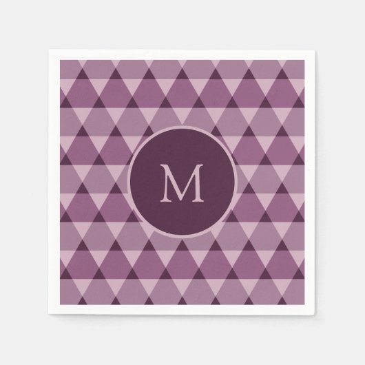 三角形パターン スタンダードカクテルナプキン (正面)