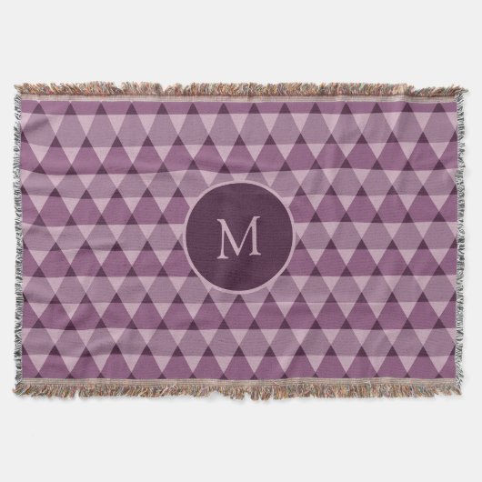 三角形パターン スローブランケット (正面)