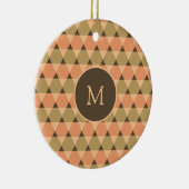 三角形パターン セラミックオーナメント (右)