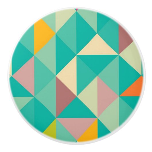 三角形パターン セラミックノブ (正面)